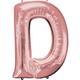 34in Rose Gold Letter Balloon (D)